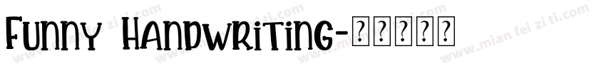 Funny Handwriting字体转换